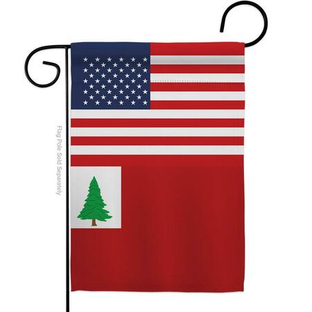 GUARDERIA 13 x 18.5 in. USA Continental American Historic Vertical Garden Flag with Double-Sided GU3953819